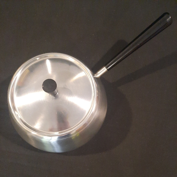 Vintage Spring Fondue Pot  MCM ~ Inox 18/8 Stainless Steel - Picture 3 of 11